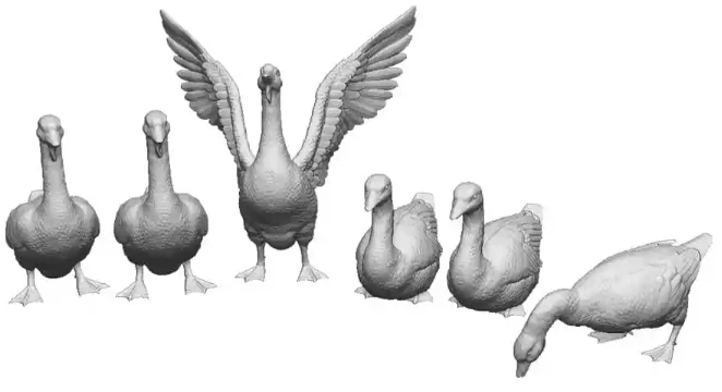 31409-076 OO Gauge - Pets, Wildlife & Livestock - Geese x6