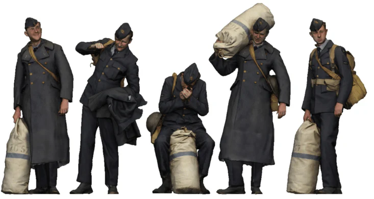 1:76 Scale - World War Two - RAF Personnel on Leave - Image 2