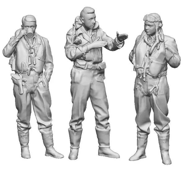 1:72 Scale RAF Through the Ages - World War Two - RAF 2TAF Pilots in Conversation