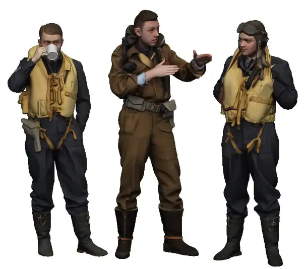 1:72 Scale RAF Through the Ages - World War Two - RAF 2TAF Pilots in Conversation - Image 2
