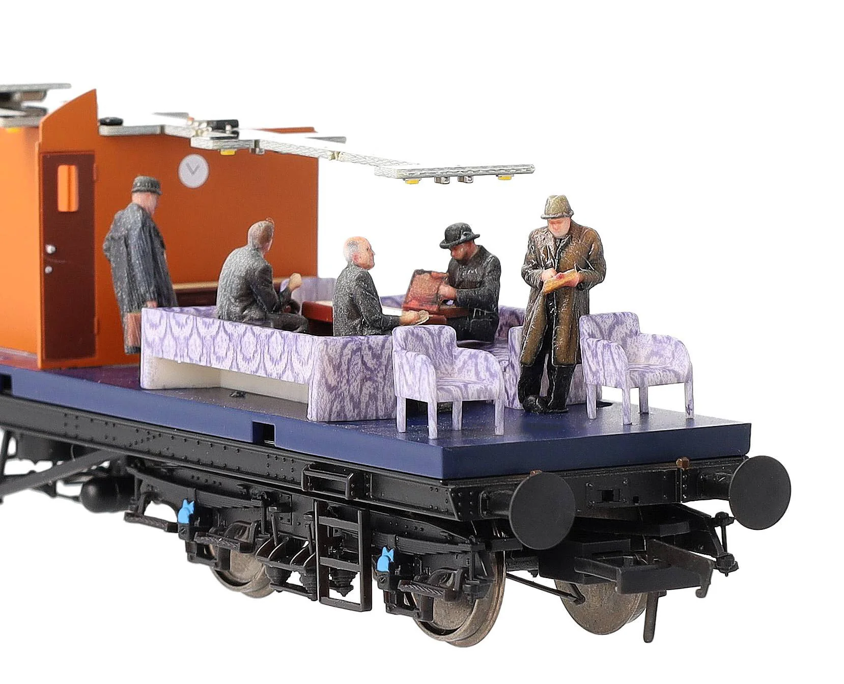 80500-076C 1:76 Scale Exclusive Black Label BR Steam Era Q13 Inspection Saloon Engineers - Full Colour 3D Print - Image 4