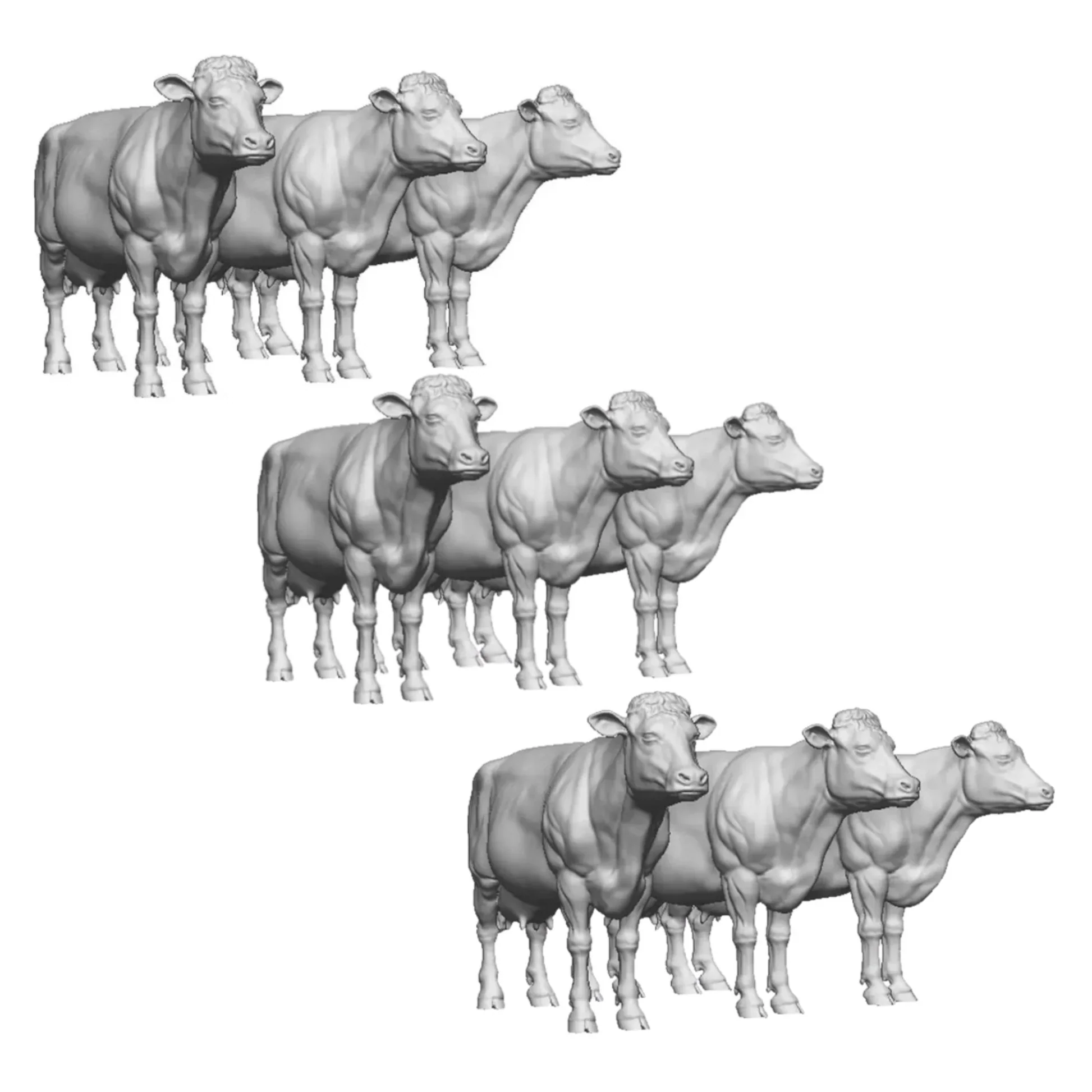 99011-043 O Gauge Farm Animals - Cattle Wagon Bundle