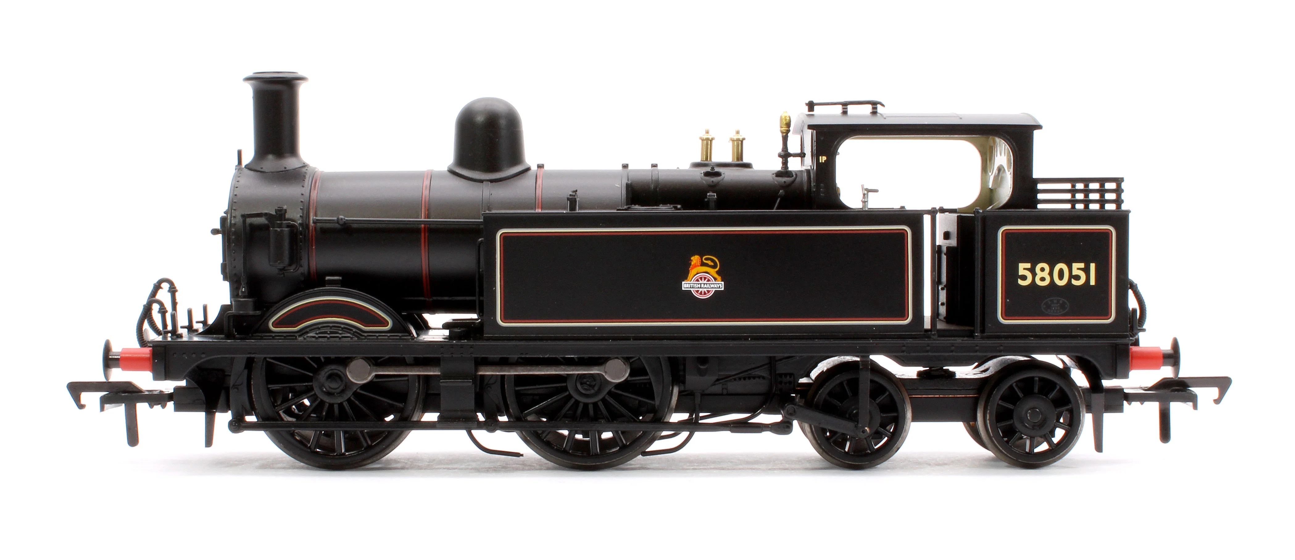 31-742ASF MR 1532 (1P) Tank 58051 BR Lined Black (Early Emblem) Steam Locomotive - DCC Sound - Image 5