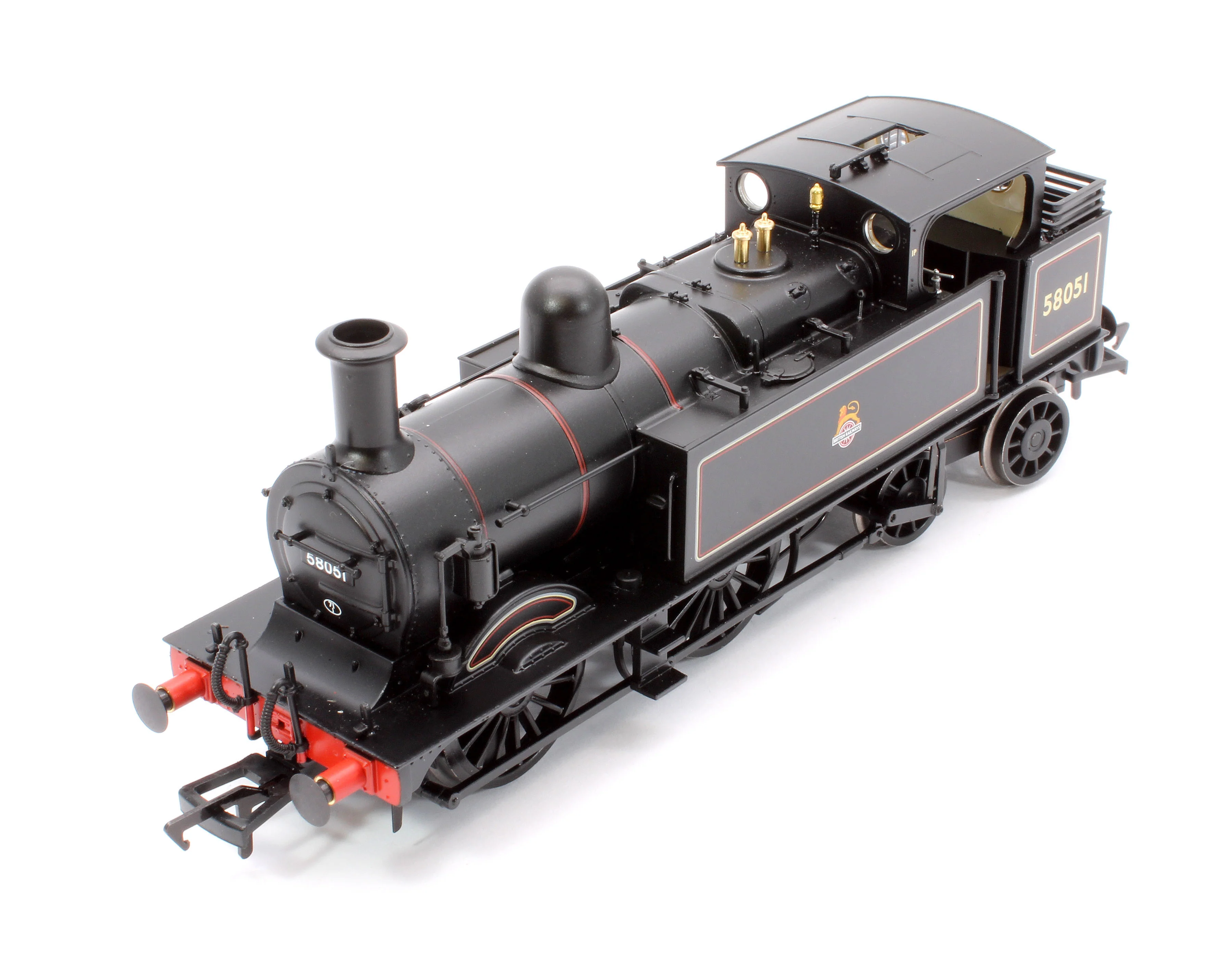 31-742ASF MR 1532 (1P) Tank 58051 BR Lined Black (Early Emblem) Steam Locomotive - DCC Sound - Image 9