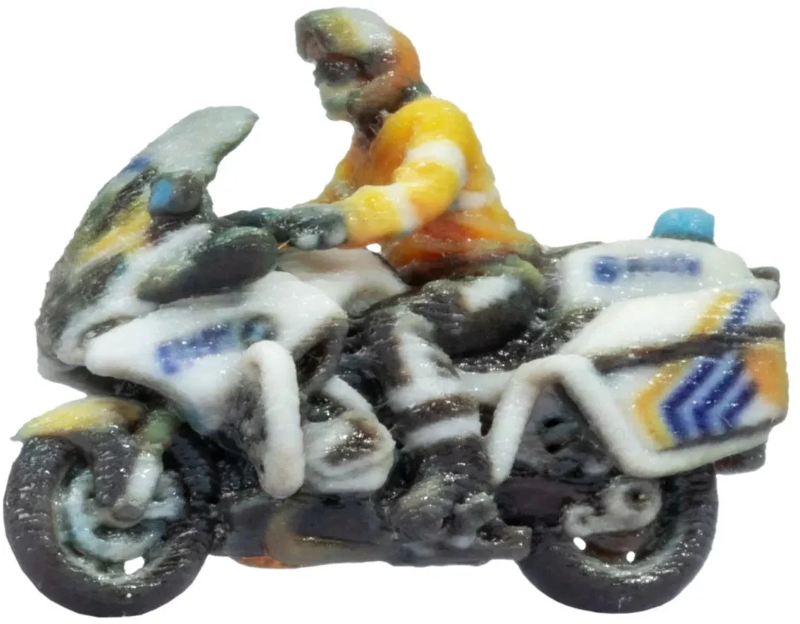 Belgian Police Motorbike 3D Master Figure