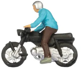 Moped Riders (3) Figure Set - Image 3
