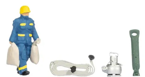 THW Flood Relief Operation Themed Figure Set - Image 4