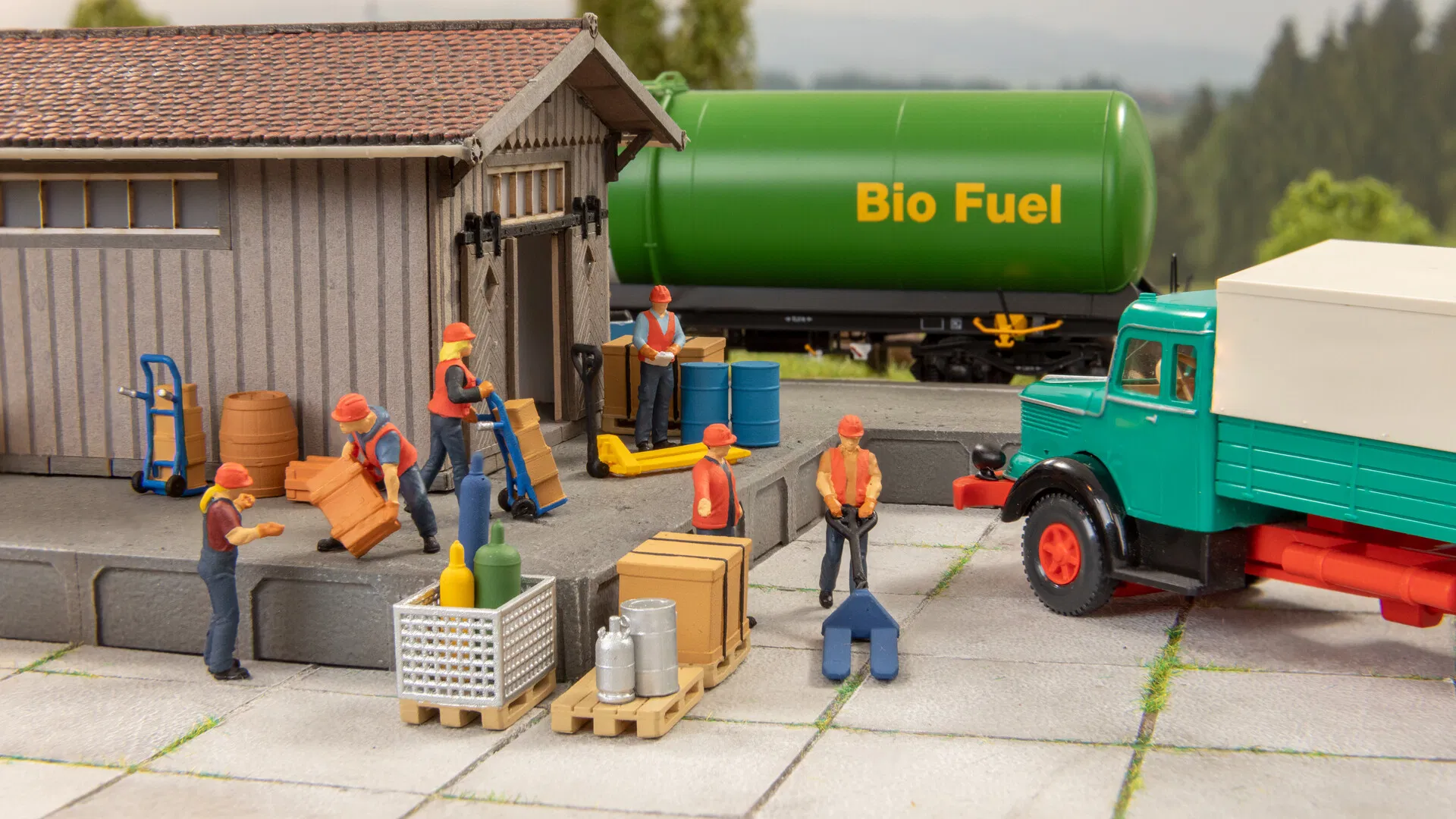 Cargo Set Barrels & Gas Cylinders 3D Set (Pre-Built)