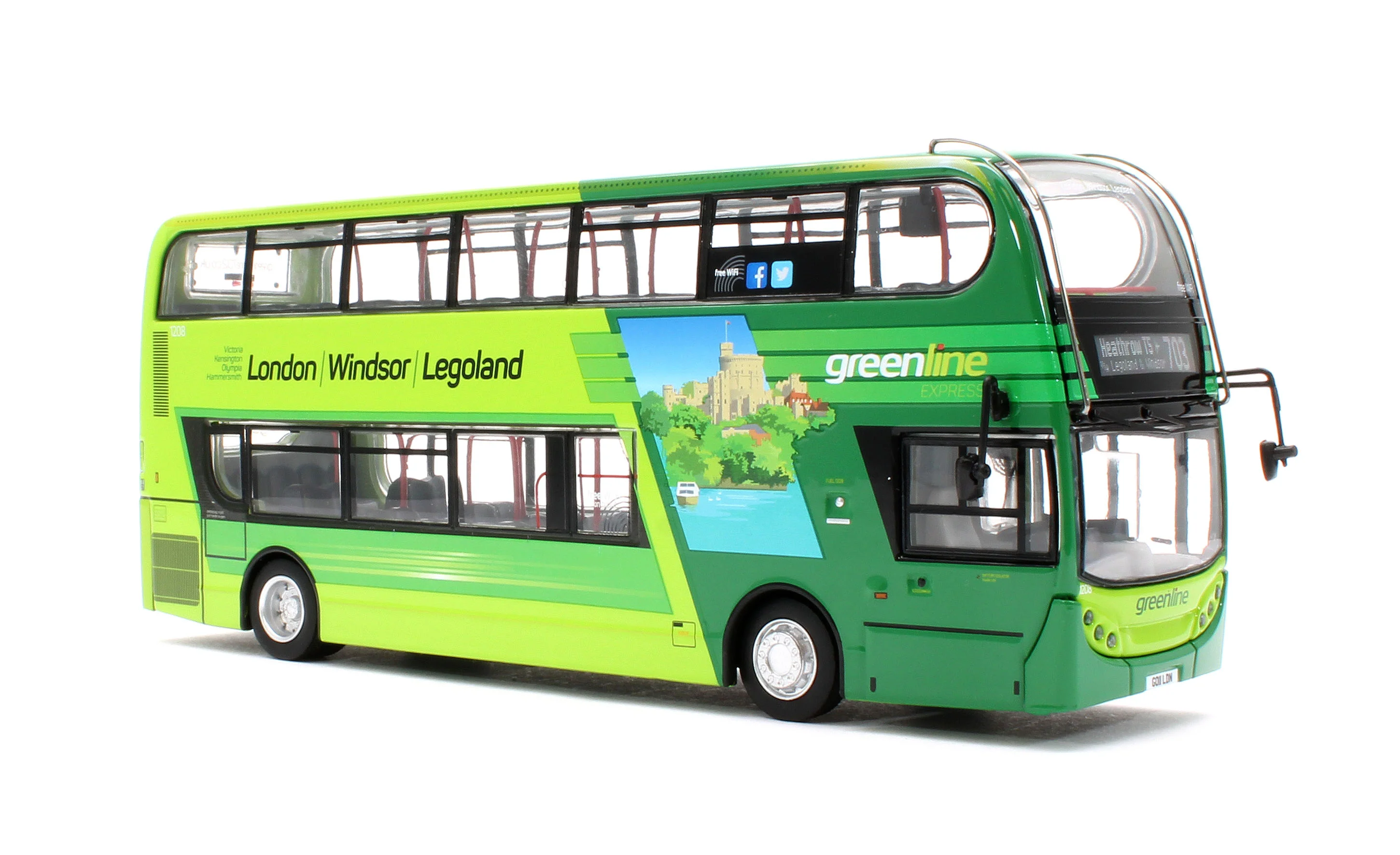 UK6206 Alexander Dennis Enviro400 - Reading Buses Green Express (1208 – GO11 LDN) - Image 5