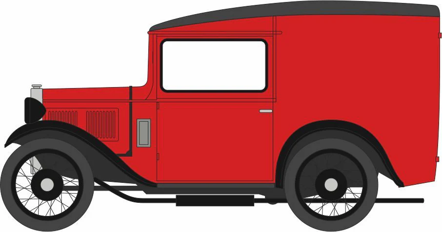 Austin Seven Van Red