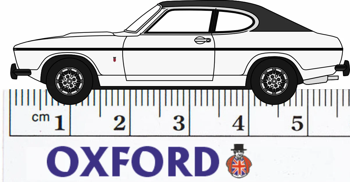 76CPR003 Ford Capri Mk2 White - Image 2