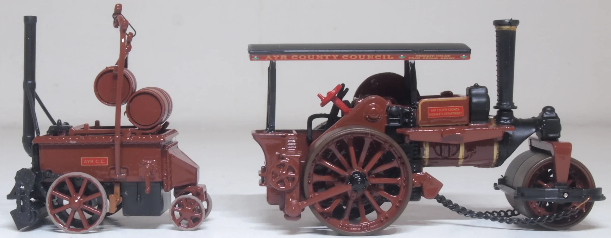 76FSR007 Fowler Steam Roller & Coleman Flapper Covenanter/Ayr County Council - Image 3
