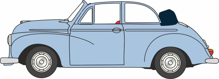 Morris Minor Convertible (Open) Smoke Grey
