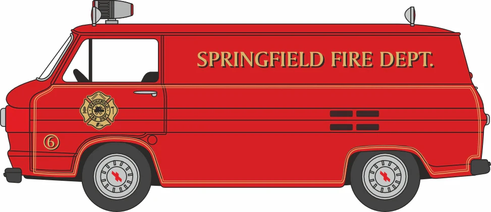 1961 Chevrolet Corvair 95 Corvan Springfield Fire Dept