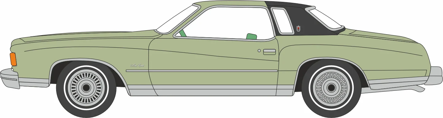 1974 Chevrolet Monte Carlo Landau Medium Green/Black Roof