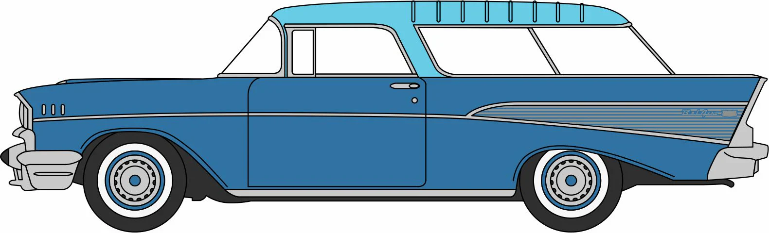 1957 Chevrolet Nomad Larkspur Blue/Harbor Blue