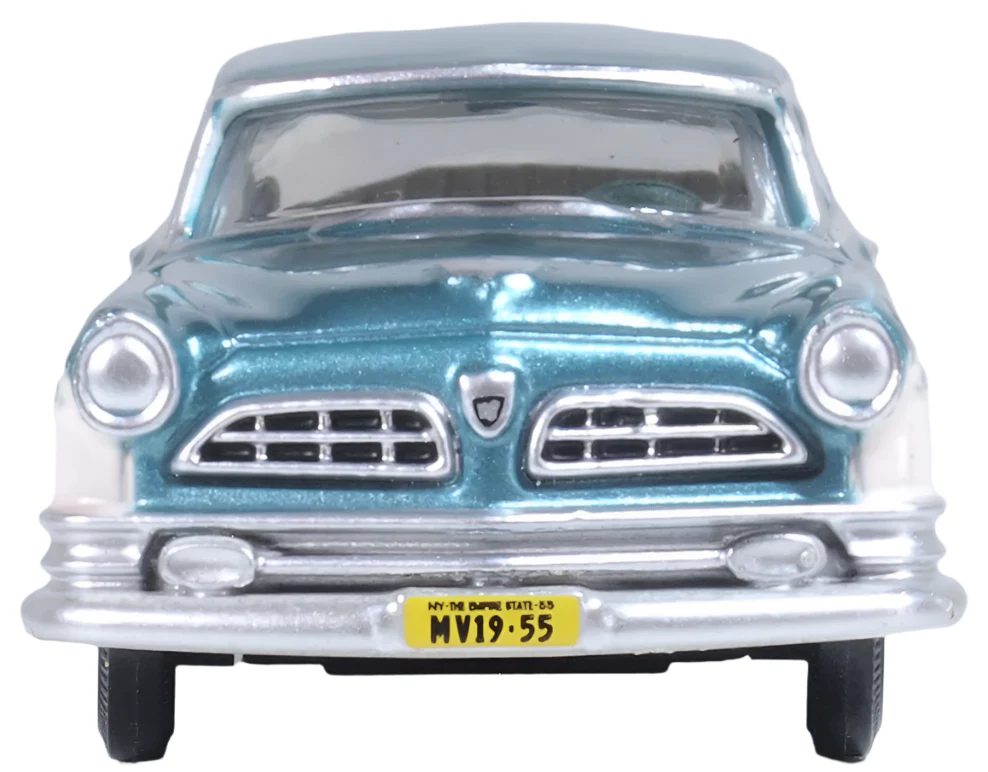 87CNY55004 1955 Chrysler New Yorker Deluxe Coupe Green/Platinum - Image 2