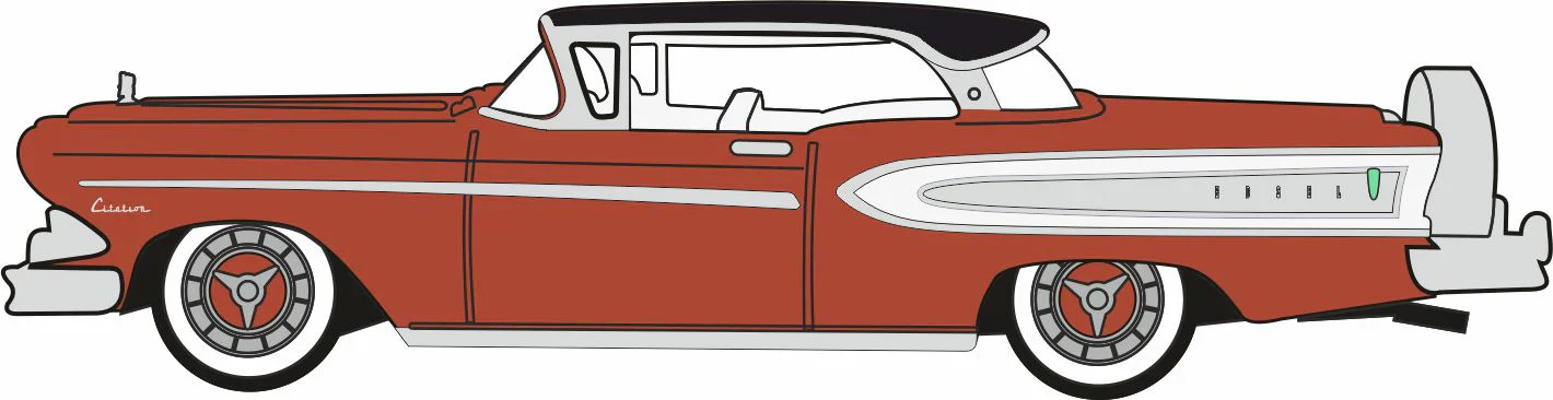 1958 Edsel Citation Copper/Frost White/Black