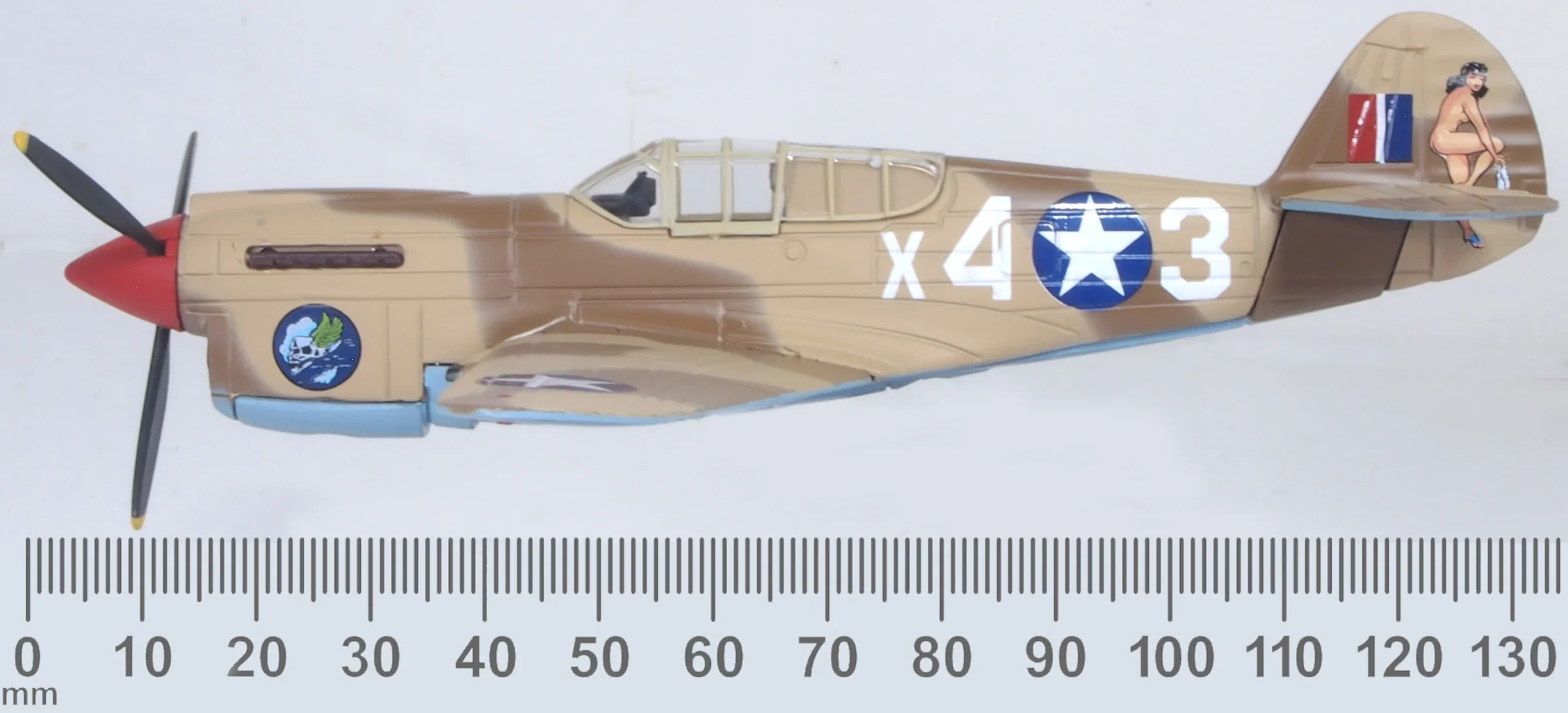 AC127 Curtiss P40-F Warhawk X43 Miss Memphis North Africa - Image 6