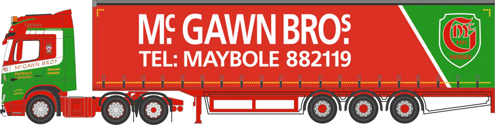 Mercedes Actros Curtainside McGawn Bros - Image 2