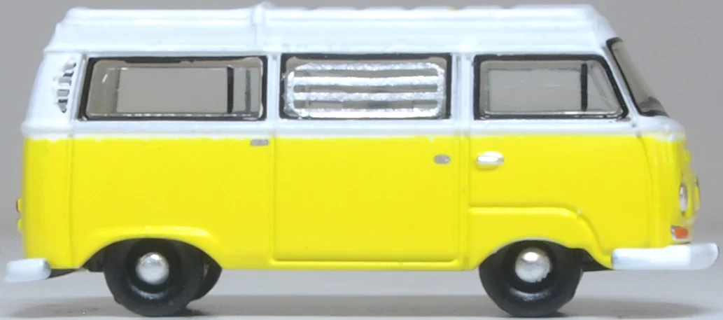NVW016 VW T2 Bay Window Camper Saturn Yellow/White - Image 3