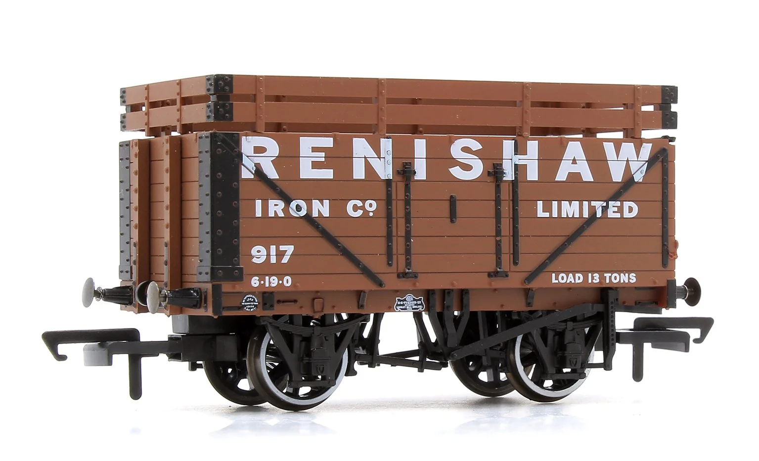 Pre-Owned 7 Plank Mineral Wagon - Renishaw Iron Co 917 (2 Coke Rails) No.917