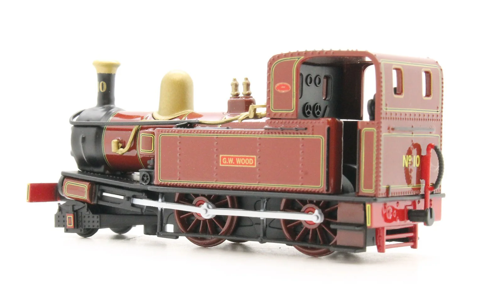 Isle of Man Railway 2-4-0T 10 'G.H.Wood' Indian Red - Static Model - Image 4