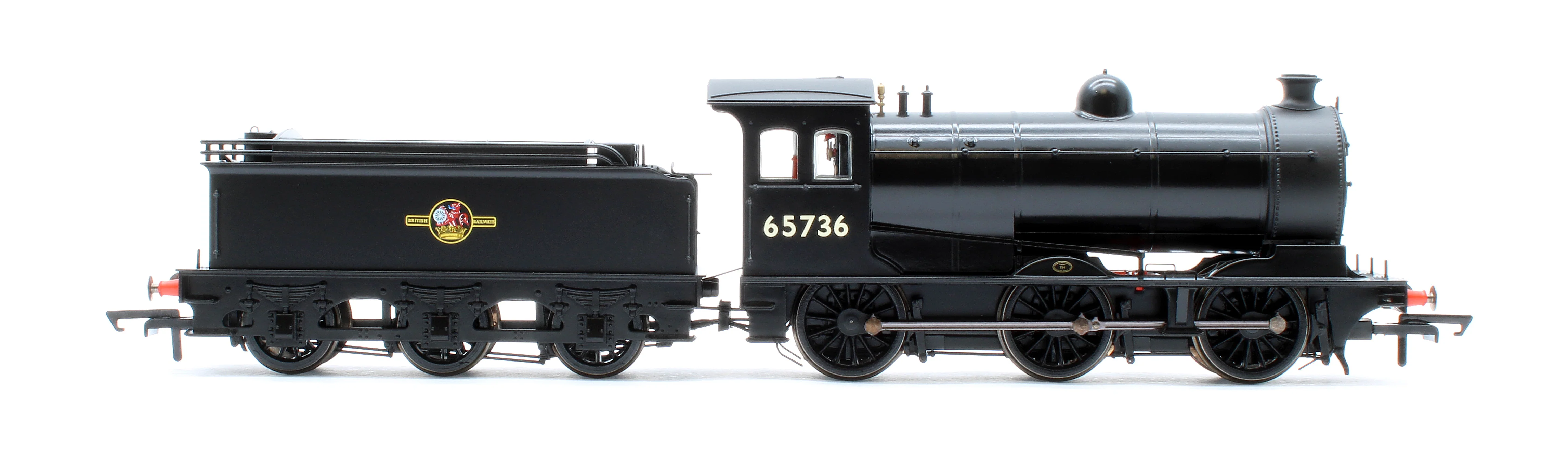 OR76J26003 Class J26 BR Black (Late) 0-6-0 Steam Locomotive No.65736 - Image 5