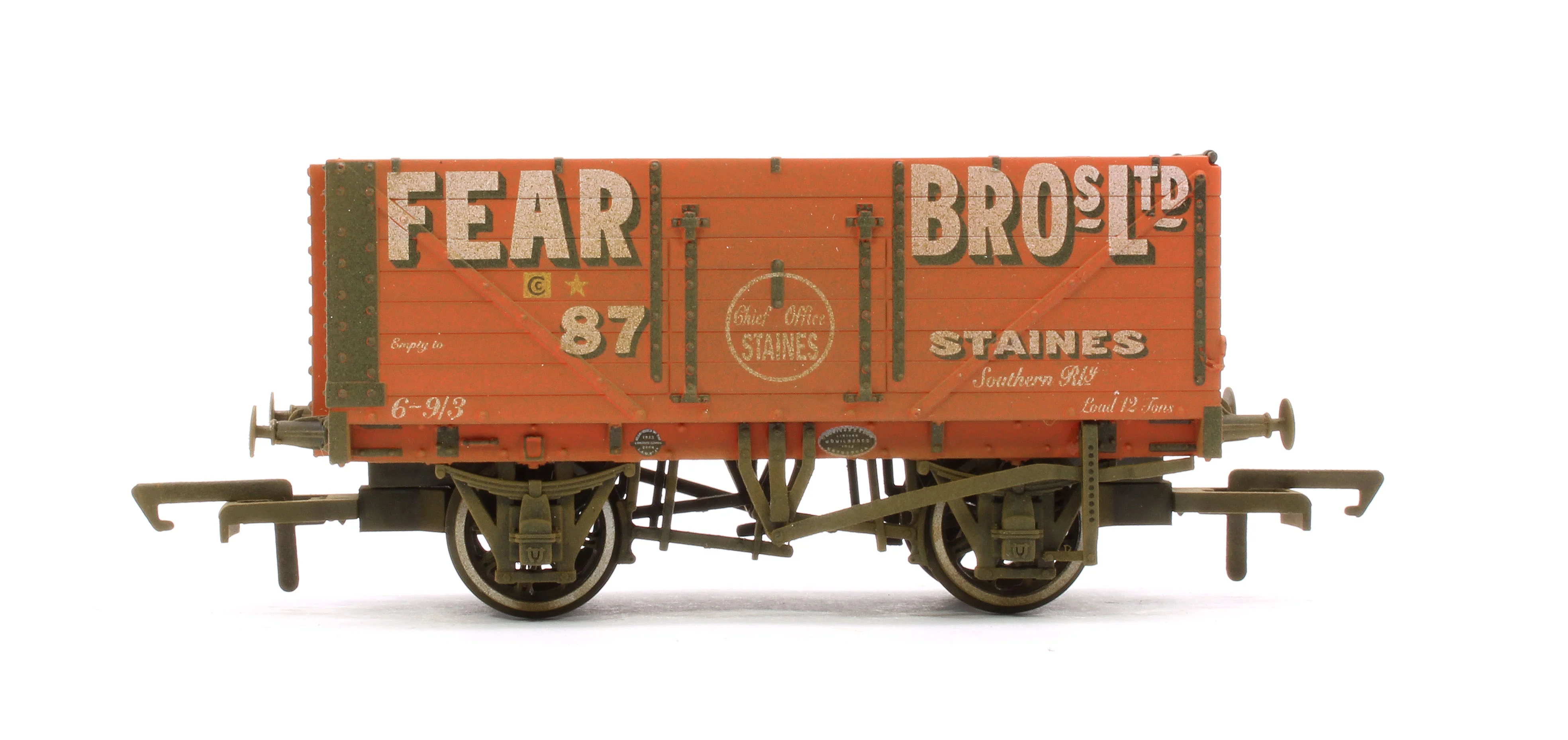 Pre-Owned OR76MW7029 7 Plank Mineral Wagon Set Of 3 - Weathered - Image 4