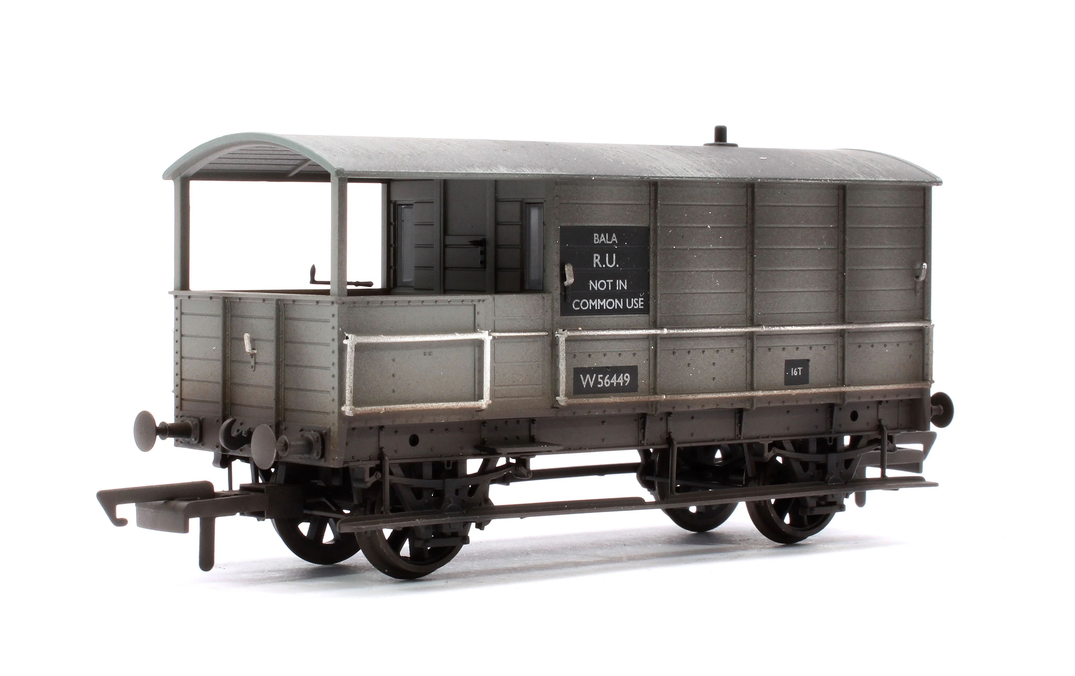 OR76TOB004W Toad Brake Van BR Toad 4 Wheel Bala 56449 - Weathererd - Image 3
