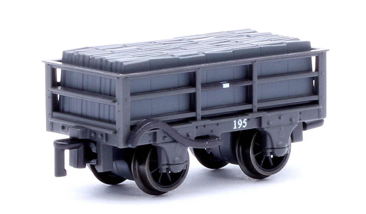 2T Ffestiniog Railway Welsh Slate Wagon Dark Grey Triple Pack - Image 4