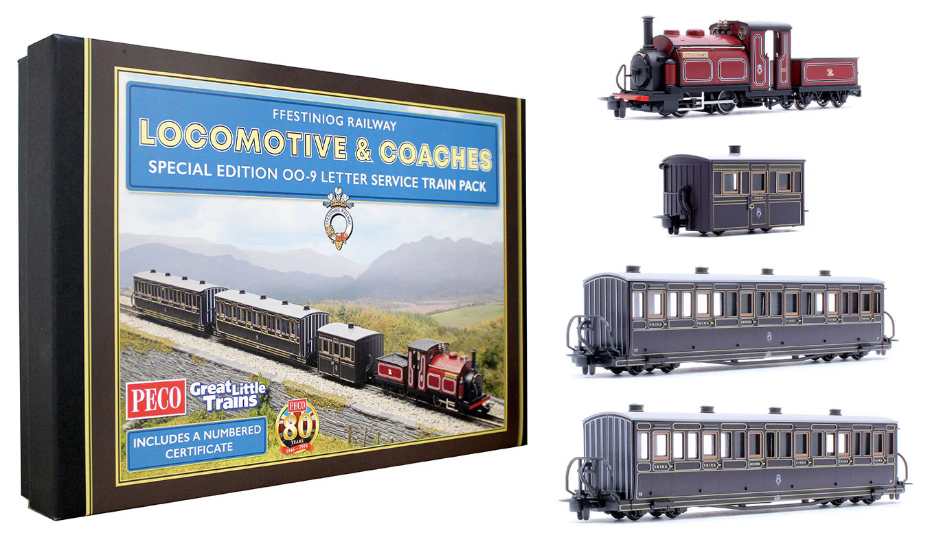 Ffestiniog Railway 'Little Giant' Locomotive & Special Edition - Letter Service Train Pack