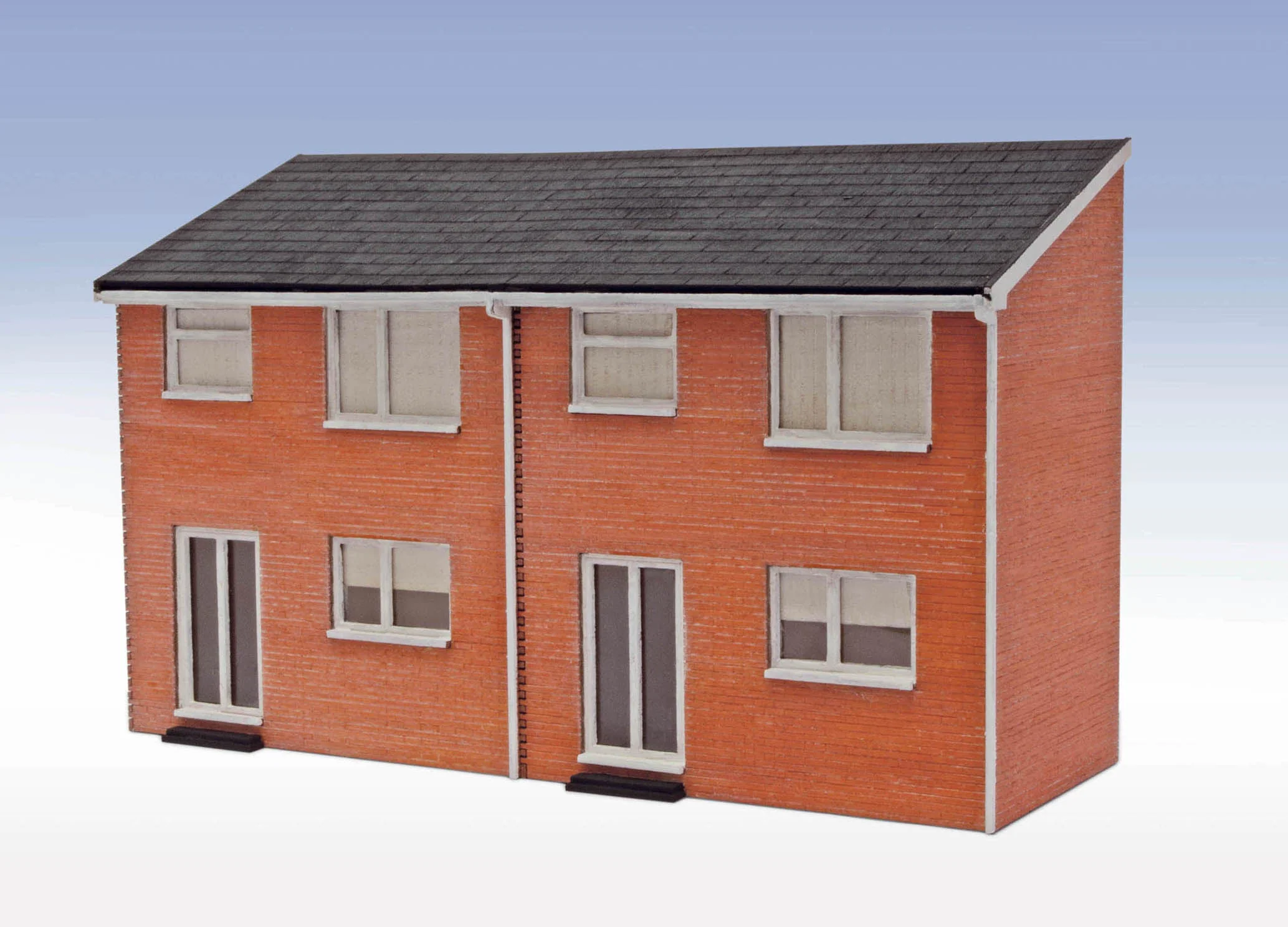 LK213 Lineside OO/HO 1960s Semi-Det House Backs - Laser Cut Kit