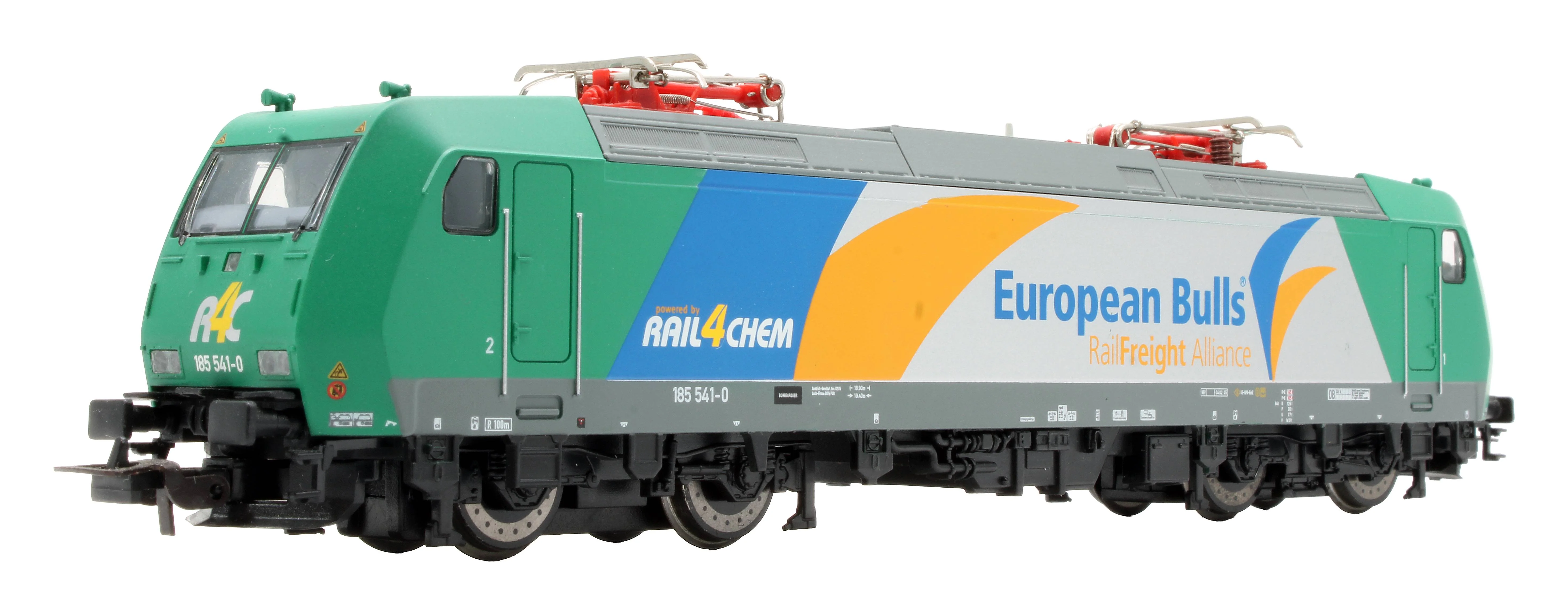 Pre-Owned Piko 57444 Class BR 185 541-0 in 'European Bulls' Silver Livery Sponsored By RAIL4CHEM - Image 2