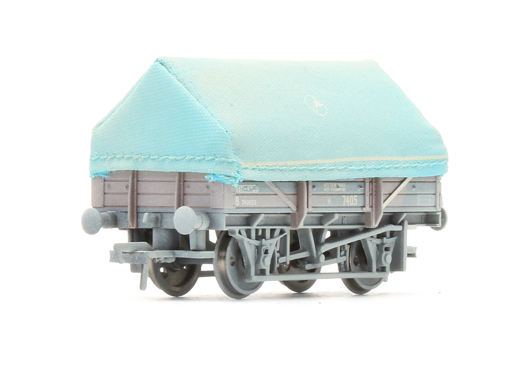 Pre-Owned 5 Plank BR Bauxite China Clay Wagon With Hood 'B743053' - Weathered - Image 2