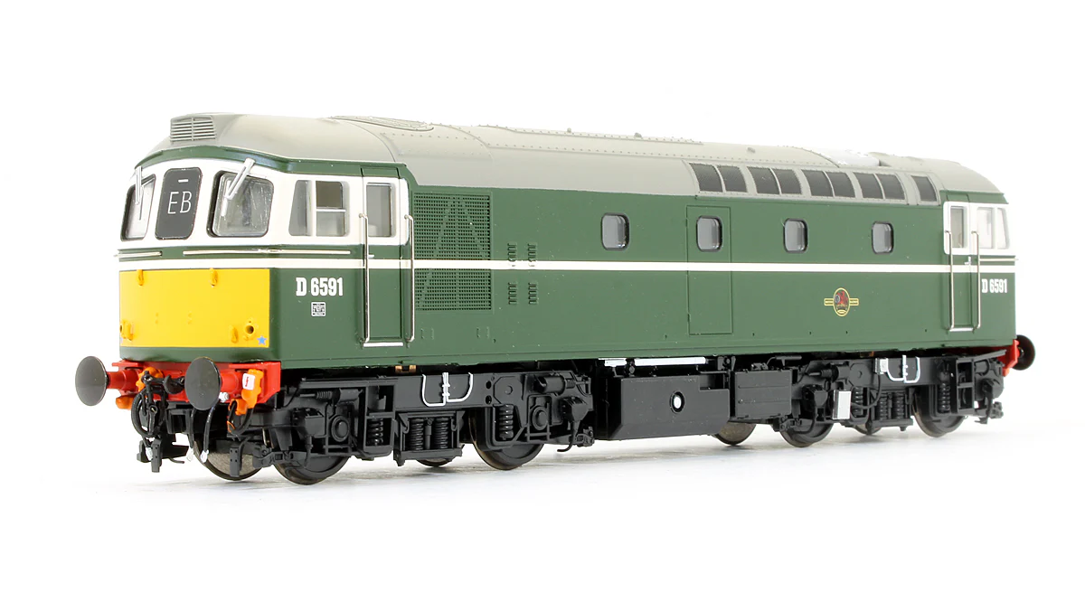 Pre-Owned BR Green Class 33/2 D6591 (Small Yellow Panels) Diesel Locomotive - Image 2