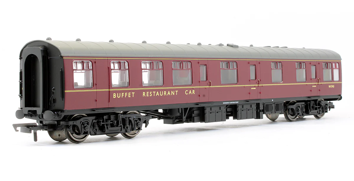 Pre-Owned BR Maroon MK1 Restaurant Buffet Coach 'W1743' - Image 2