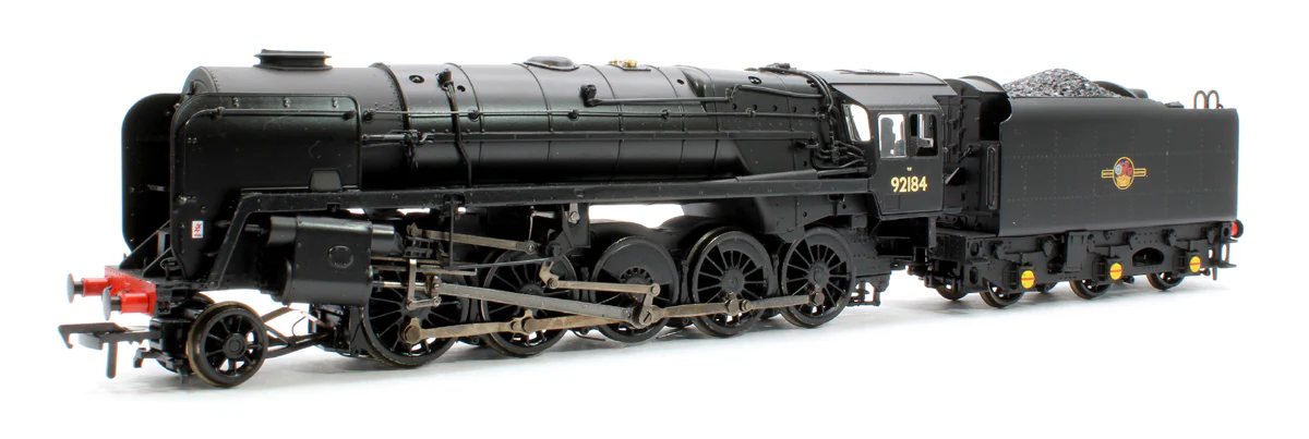 Pre-Owned 32-859B BR Standard 9F with BR1F Tender 92184 BR Black Late Crest Steam Locomotive