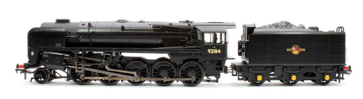 Pre-Owned 32-859B BR Standard 9F with BR1F Tender 92184 BR Black Late Crest Steam Locomotive - Image 5