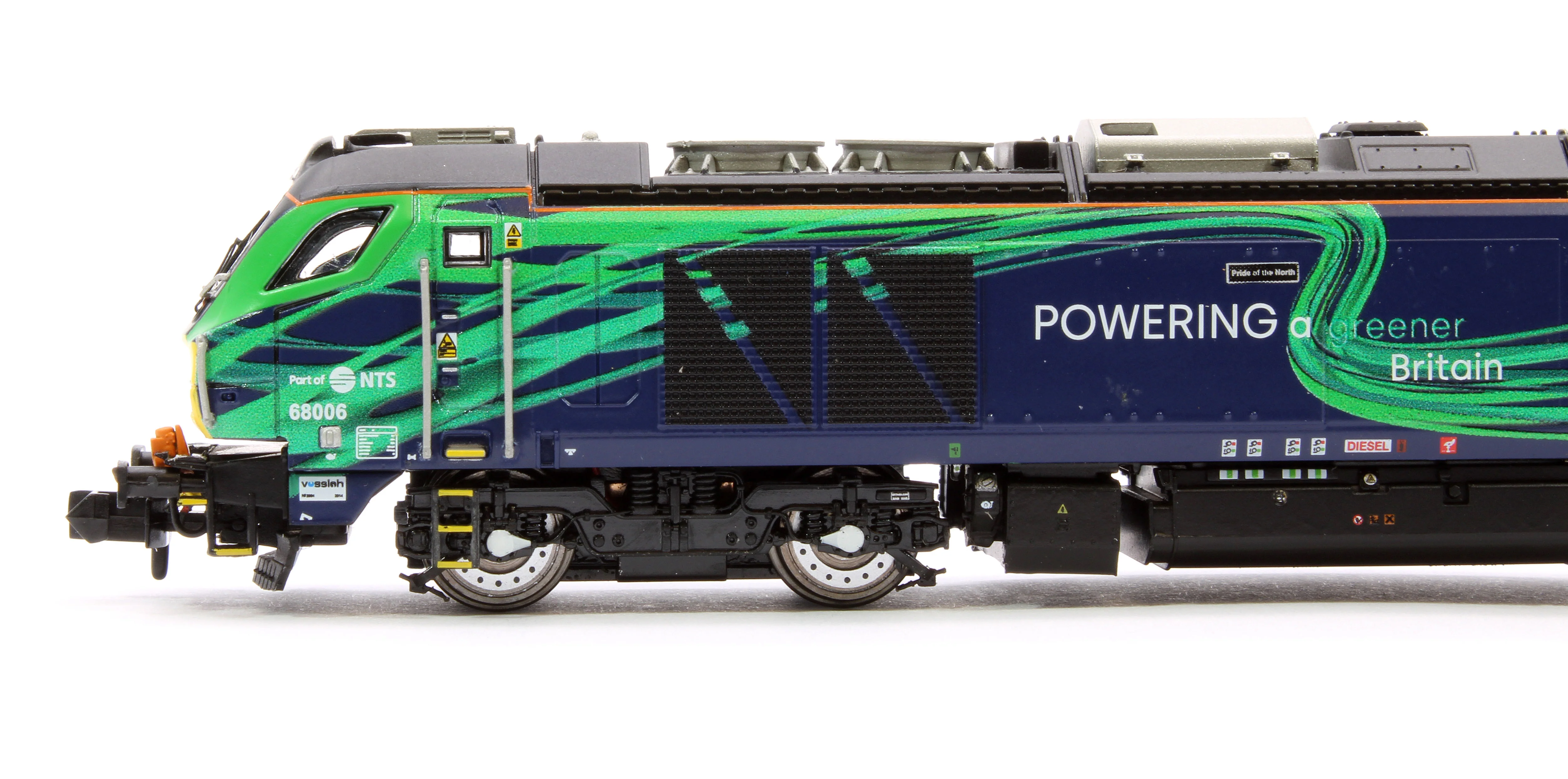 Pre-Owned 2D-022-016 Class 68 Pride of the North 68006 New DRS/NTS Green Diesel Locomotive - Image 6