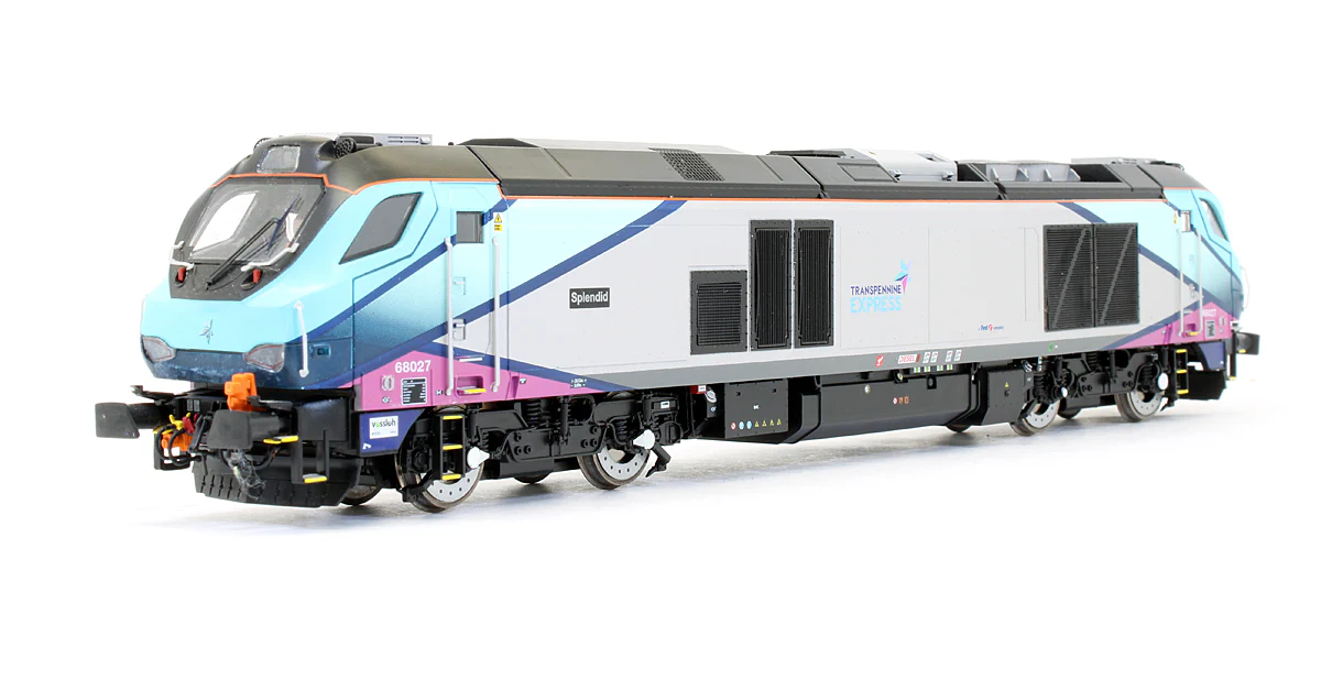 RN68027-CSF Pre-Owned Class 68 'Splendid' 68027 Transpennine Express Diesel Locomotive - Renumbered & Renamed - DCC Sound