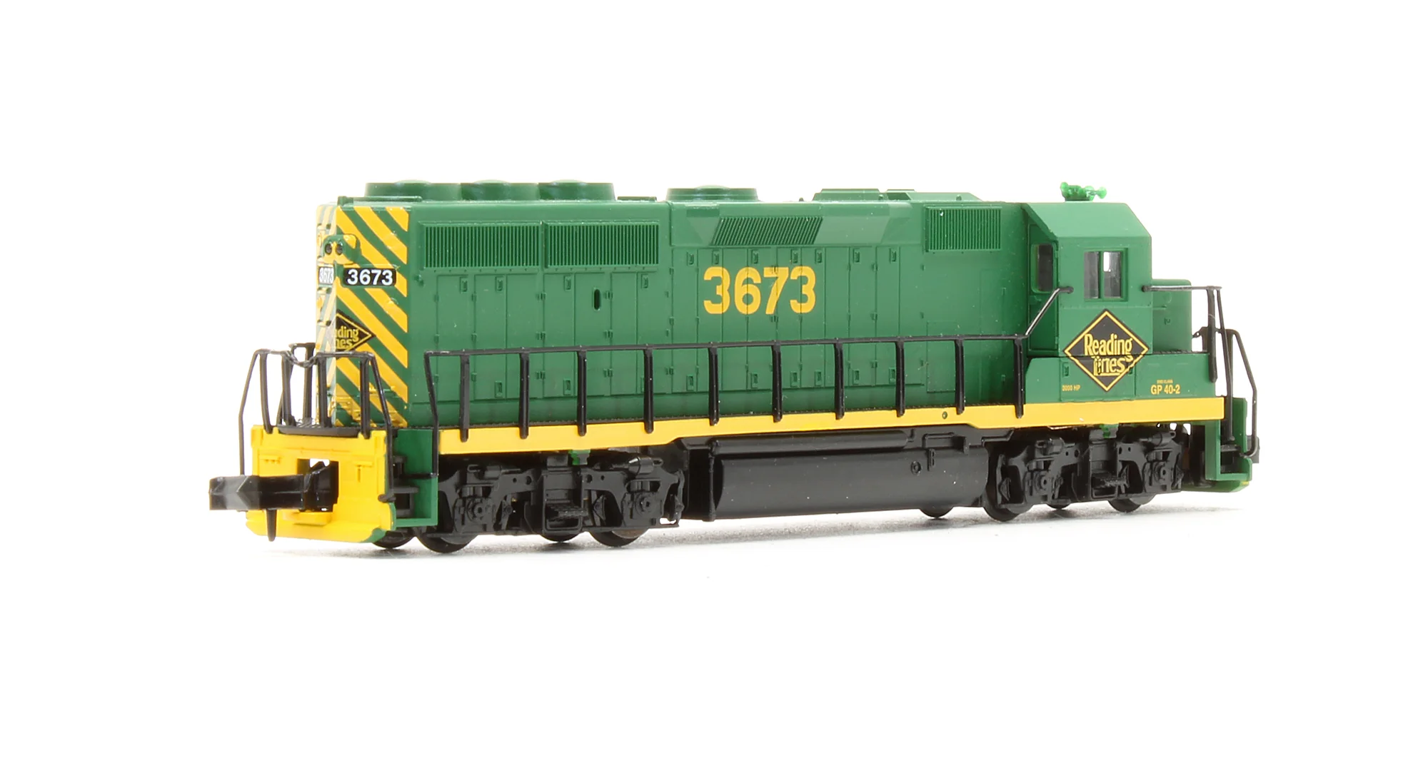Pre-Owned GP40-2 Diesel Locomotive Reading - Road #3673 - Image 2