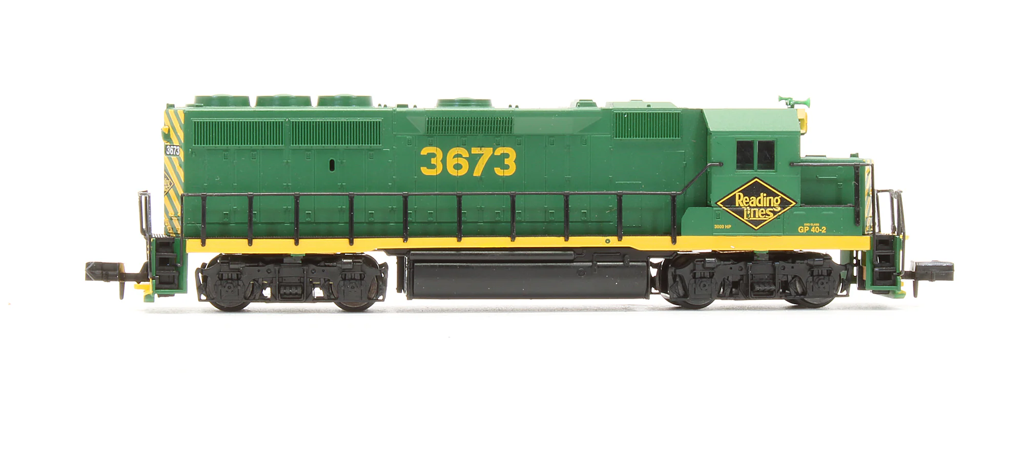Pre-Owned GP40-2 Diesel Locomotive Reading - Road #3673 - Image 3