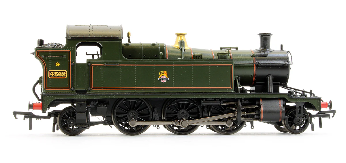 Pre-Owned 32-132 GWR 45XX Prairie Tank 4562 BR Lined Green Early Emblem Steam Locomotive - Image 3