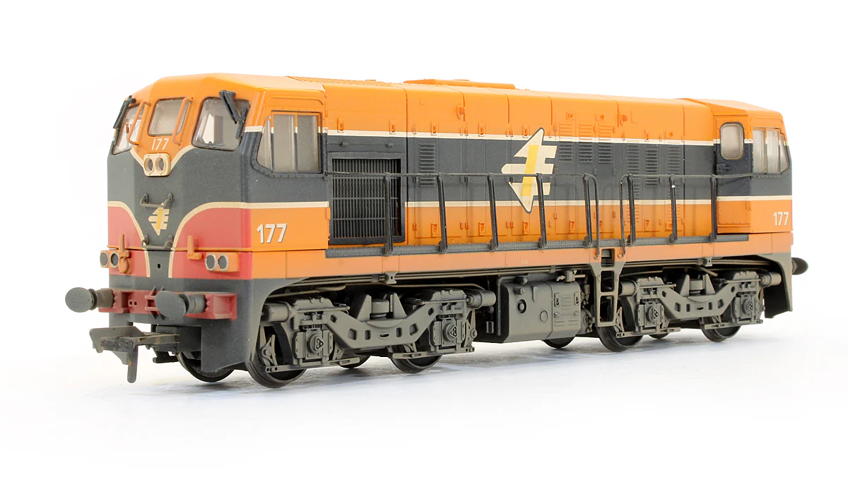 Pre-Owned Irish Rail Class 141 'IR' Orange 177 Diesel Locomotive Weathered - Image 2