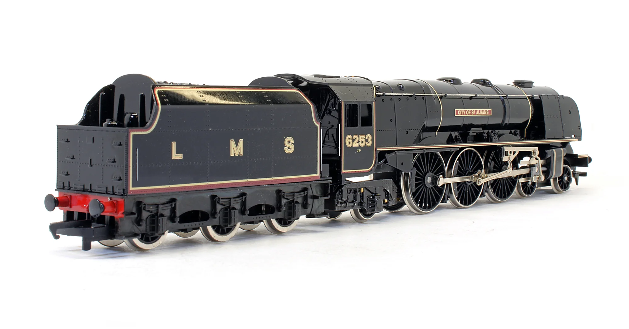 Pre-Owned R459 LMS Black Coronation Class 4-6-2 'City Of St. Albans' 6253 Steam Locomotive Limited Edition With Royal Doulton Plate - Image 5