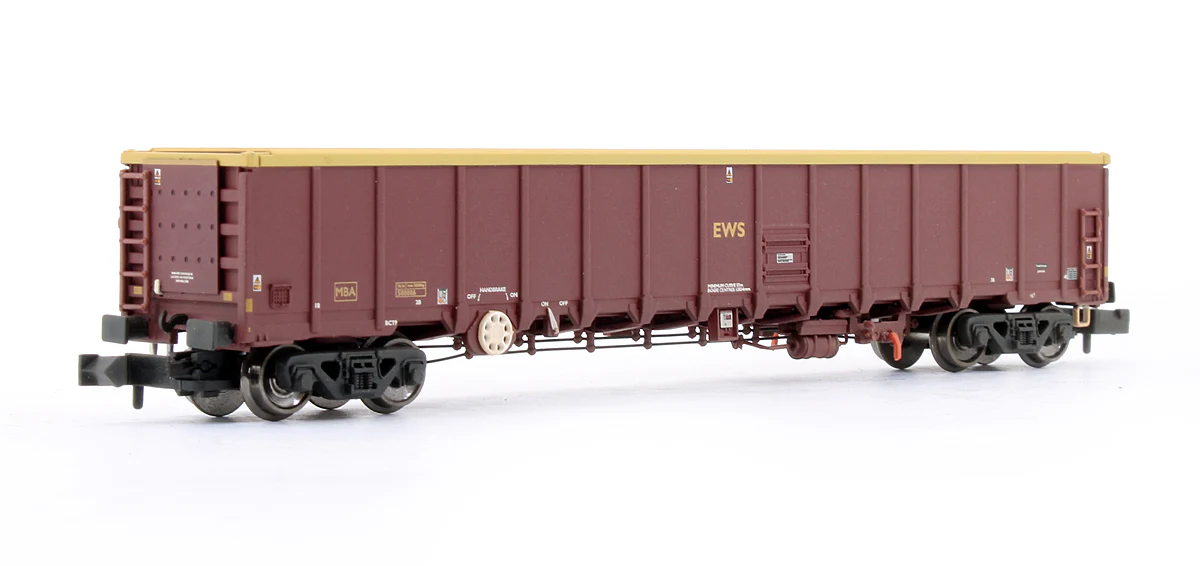 Pre-Owned MBA Megabox High Sided Bogie Box Wagon With Buffers EWS (Weathered) - Image 2