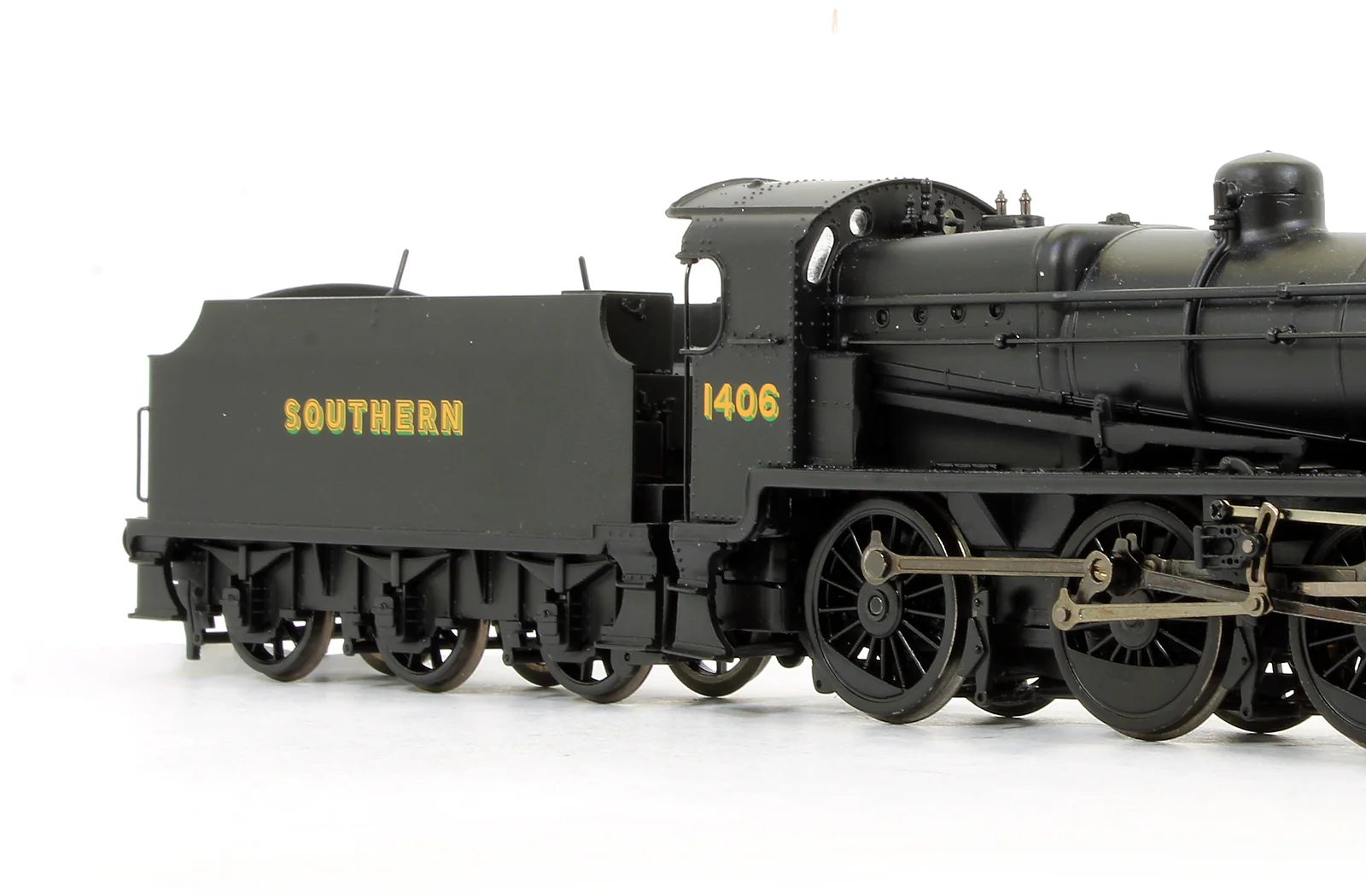 Pre-Owned 32-166 N Class 1406 Southern Black Steam Locomotive - DCC Fitted - Image 3