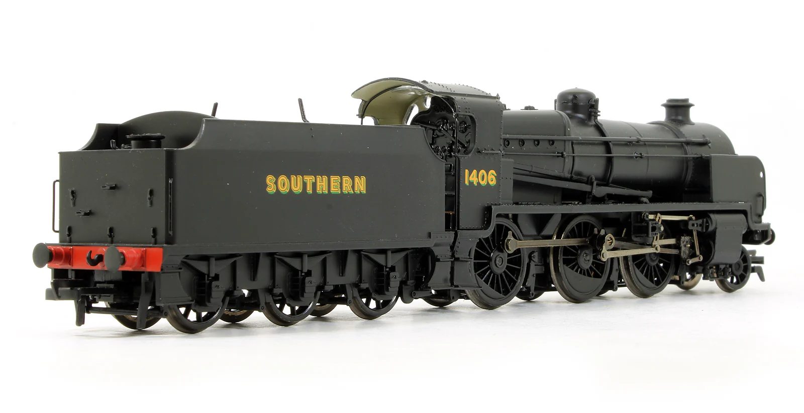 Pre-Owned 32-166 N Class 1406 Southern Black Steam Locomotive - DCC Fitted - Image 4