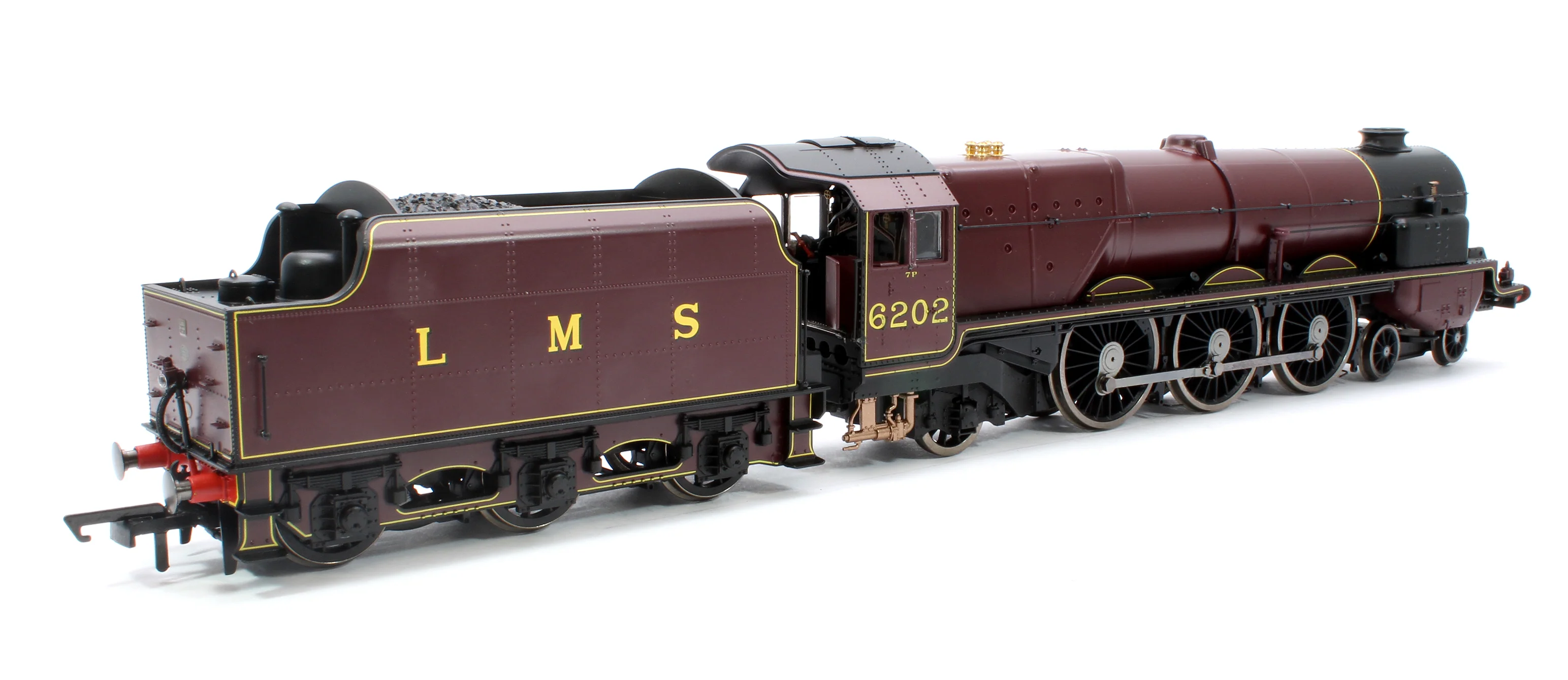 Princess Royal Class 'The Turbomotive' 4-6-2 LMS Crimson Lake 6202 Steam Locomotive - Image 3